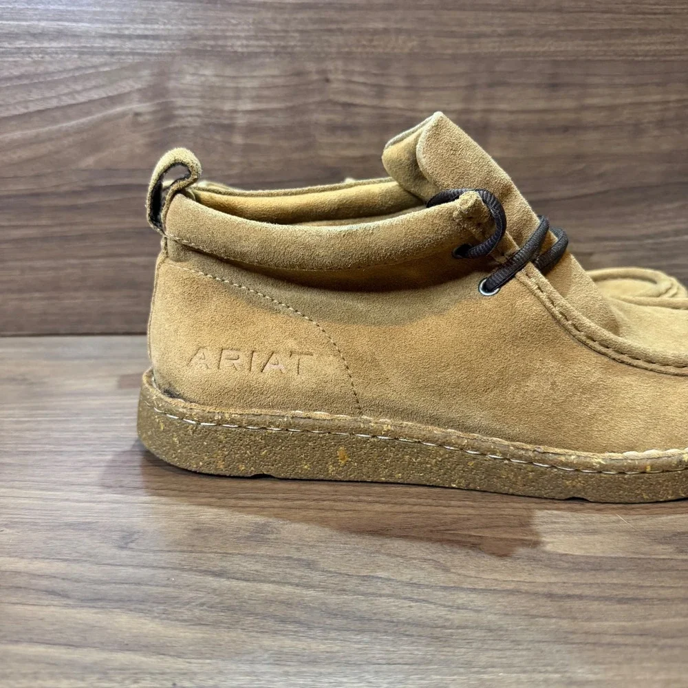 Ariat Spitfire Chukka Boots Mens 13D Tan Good Suede Moc Toe 10044602